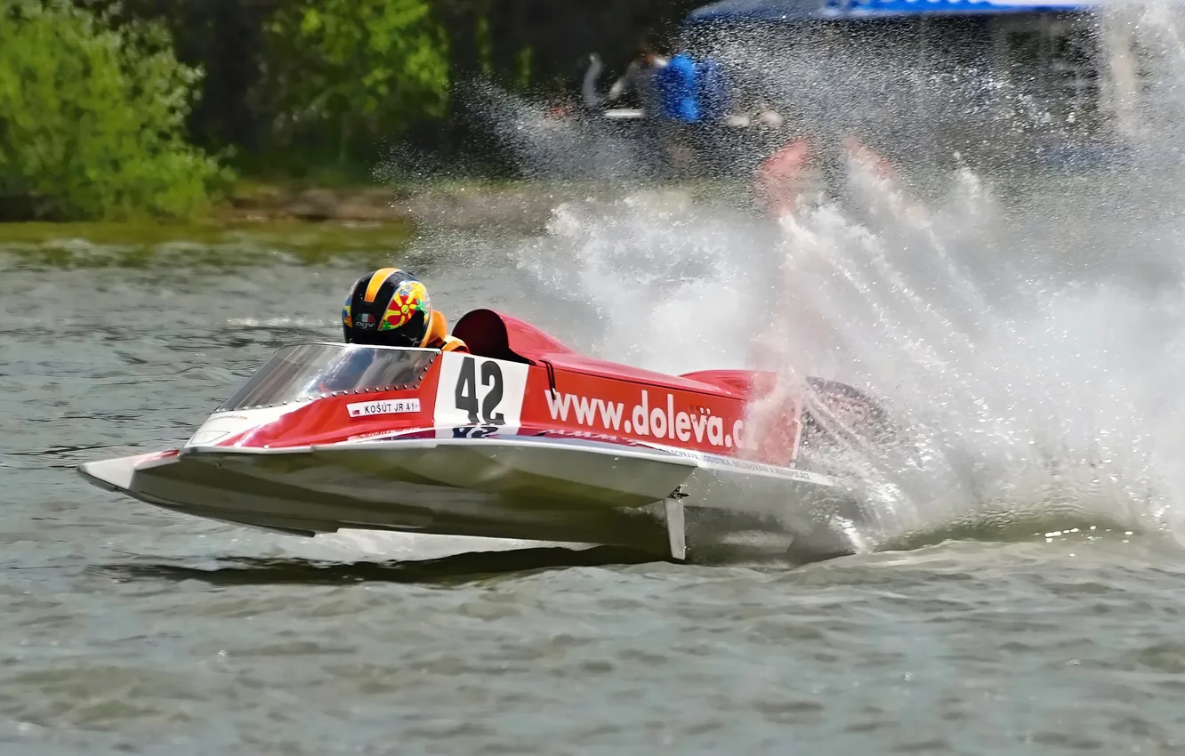 Photo wallpaper race, boat, speed