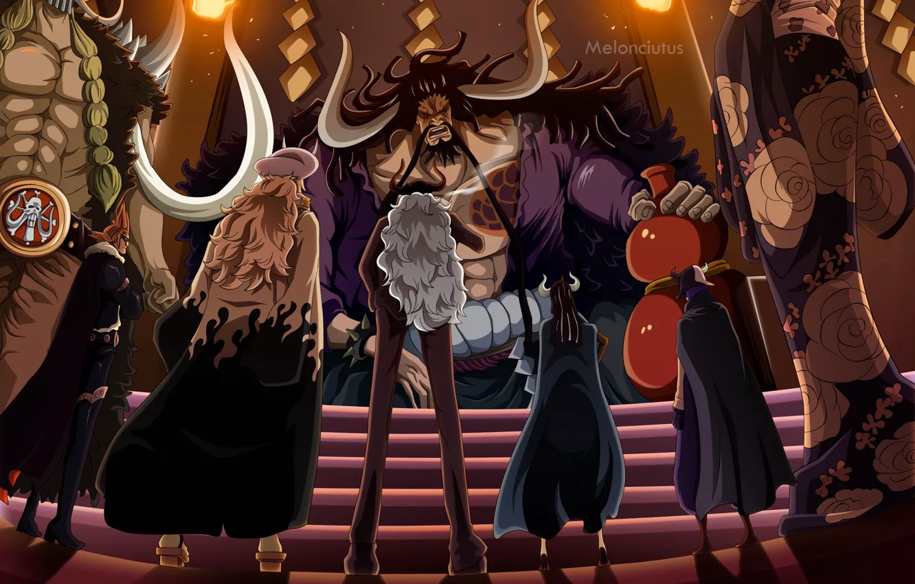 Photo wallpaper One Piece, Jack, X Drake, Kaido, Ulti, Who's Who, Sasaki, Black Maria