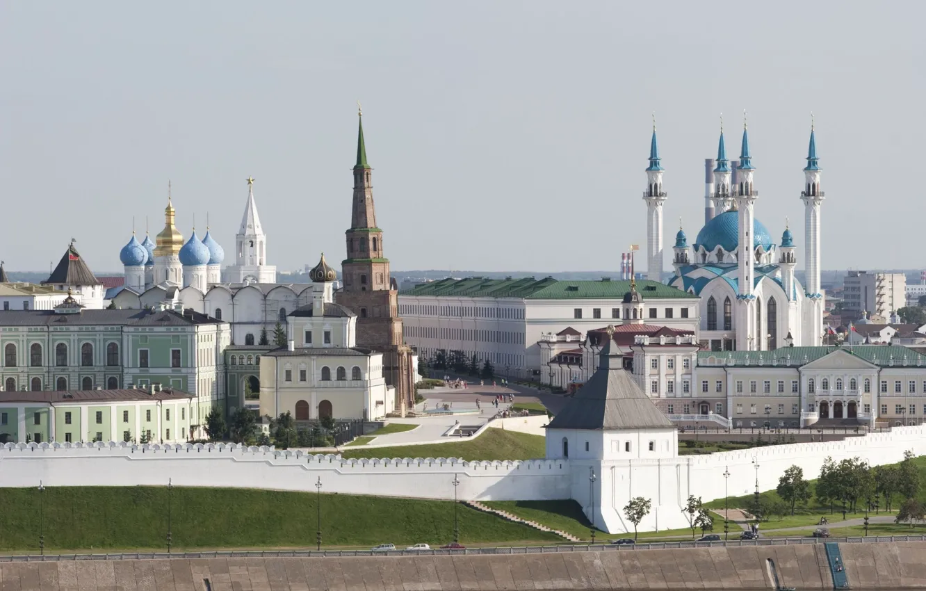 Photo wallpaper Kul-Sharif, soyembika tower, Kazan Kremlin