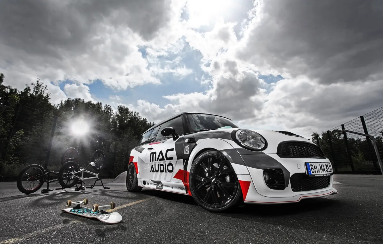 Photo wallpaper Mini, mac, tuning, Sport, audio, Clubman, 2015, Mini Clubman