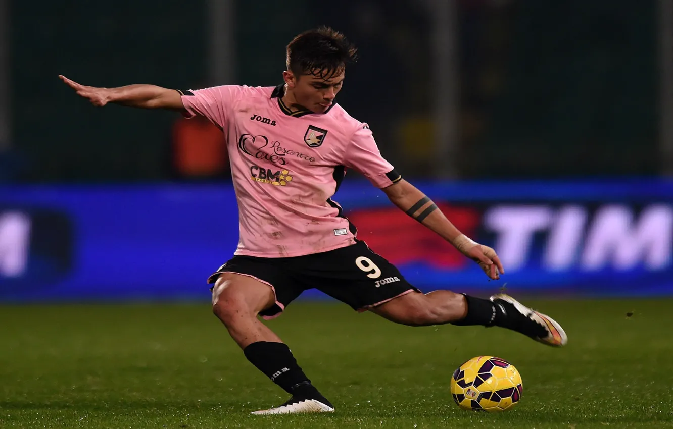 Photo wallpaper pink, Palermo, Paulo Dybala, joma, Argentine footballer