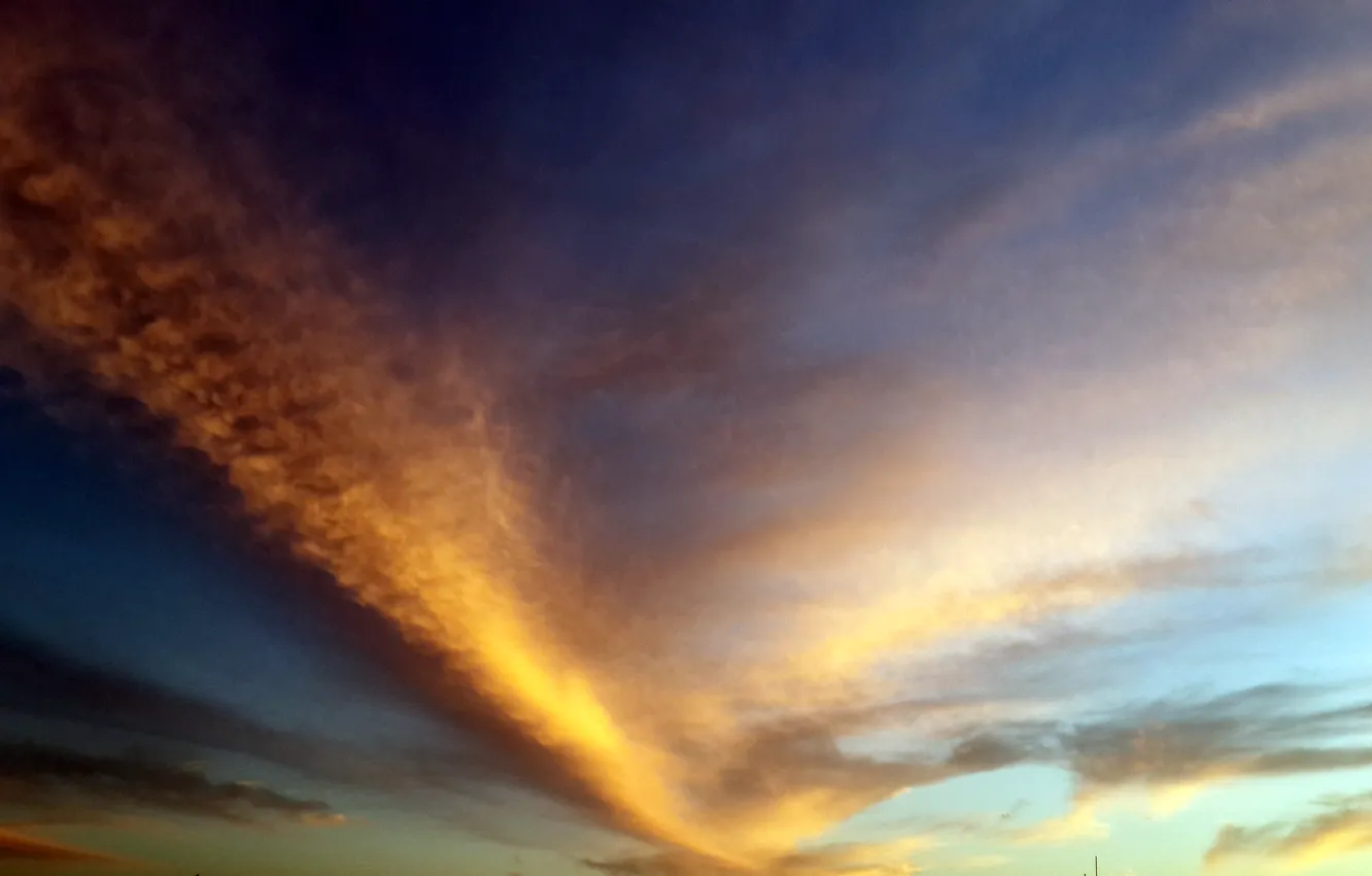 Photo wallpaper cloud, sun set, suhart, clours