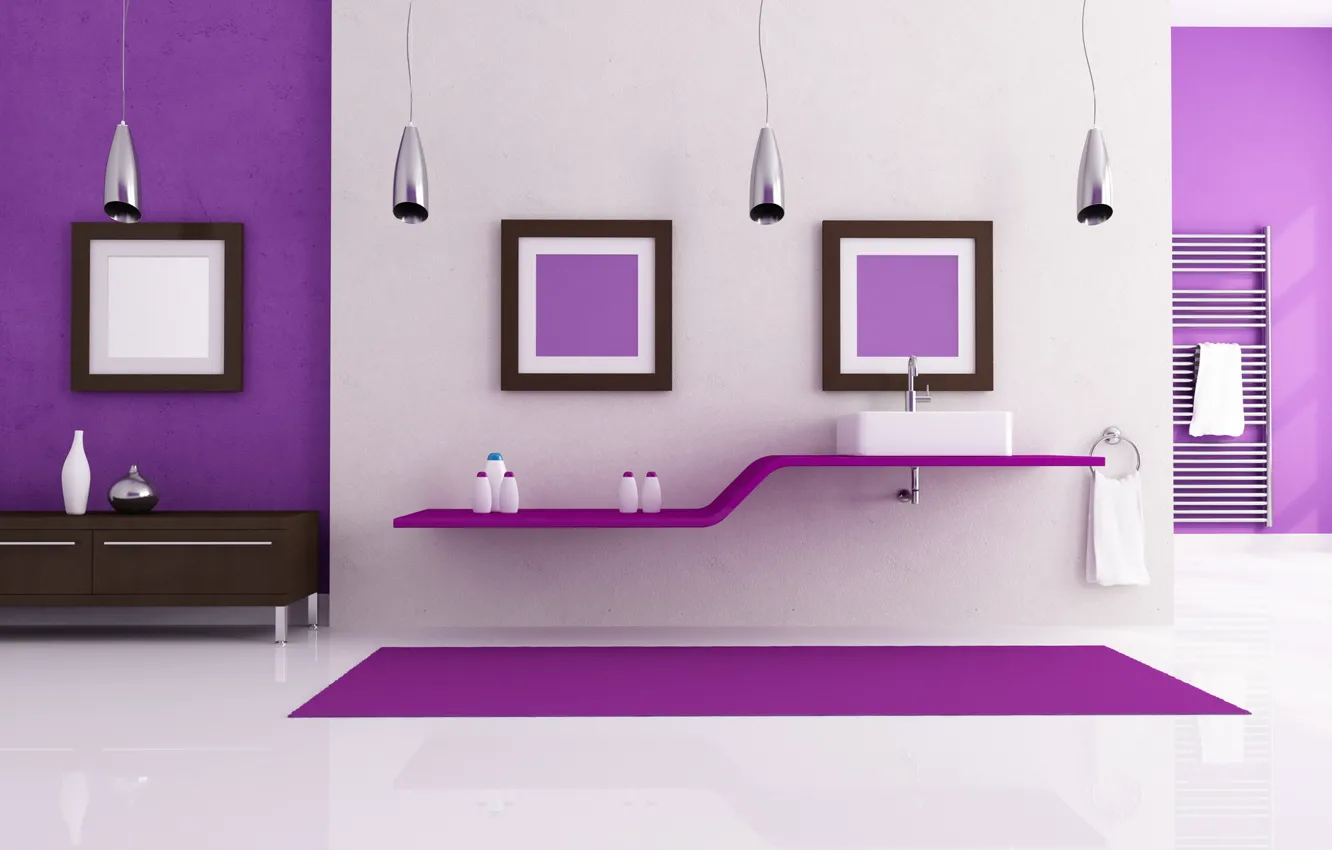 Photo wallpaper style, interior, bath