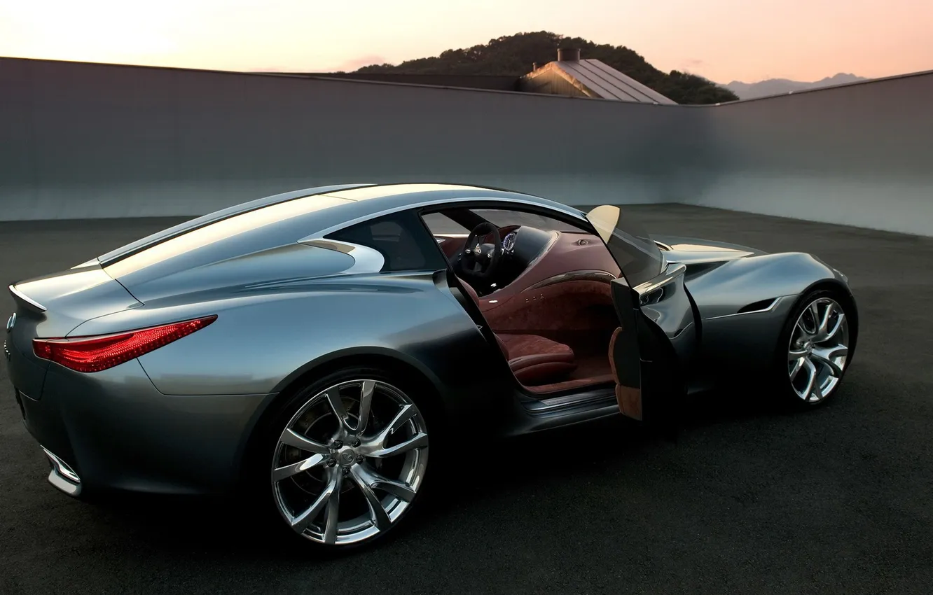 Photo wallpaper sunset, the concept, Infiniti, supercar, essence, infiniti