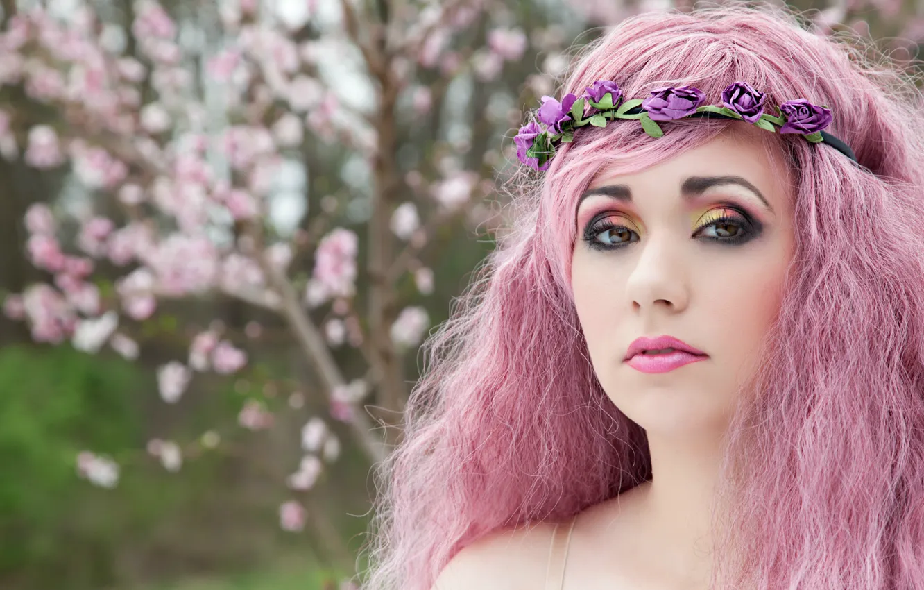 Photo wallpaper look, portrait, girl, Keesha