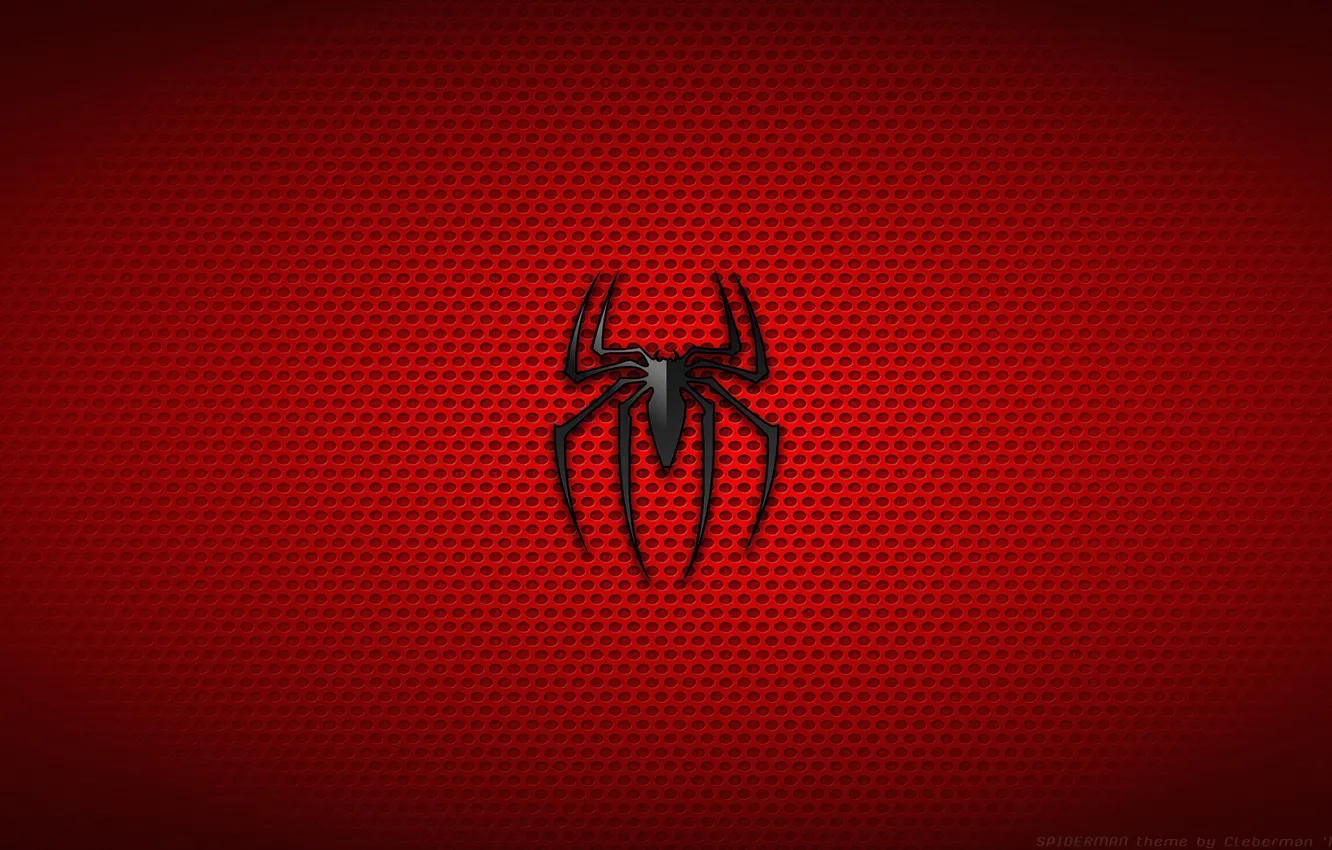 Photo wallpaper logo, background, Spiderman