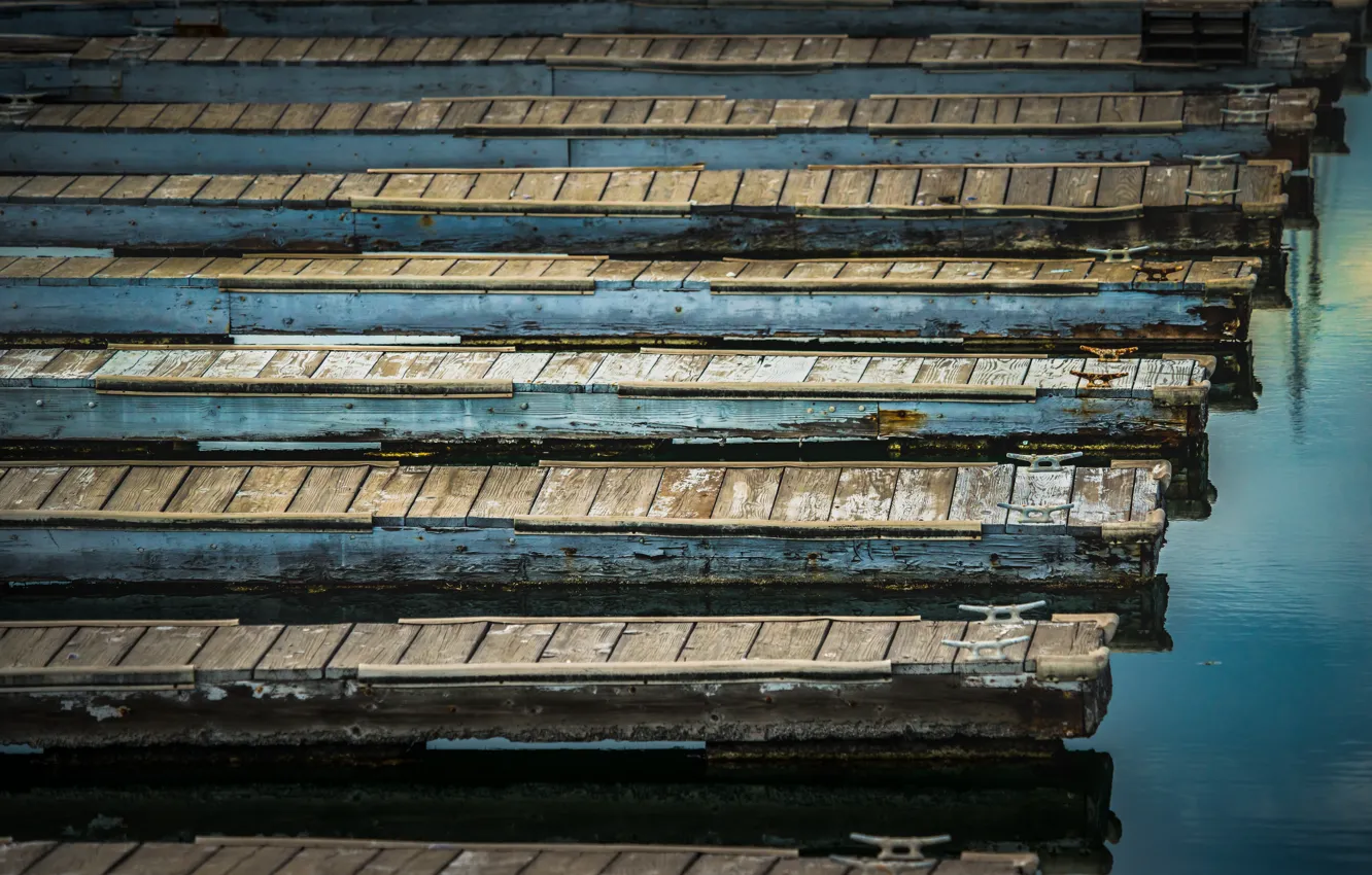 Photo wallpaper California, down at the docks, Wilmington