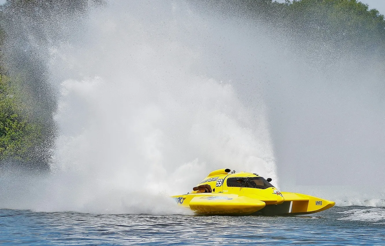 Photo wallpaper race, boat, speed