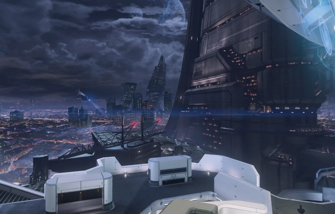 Photo wallpaper skyline, map, Majestic, pack