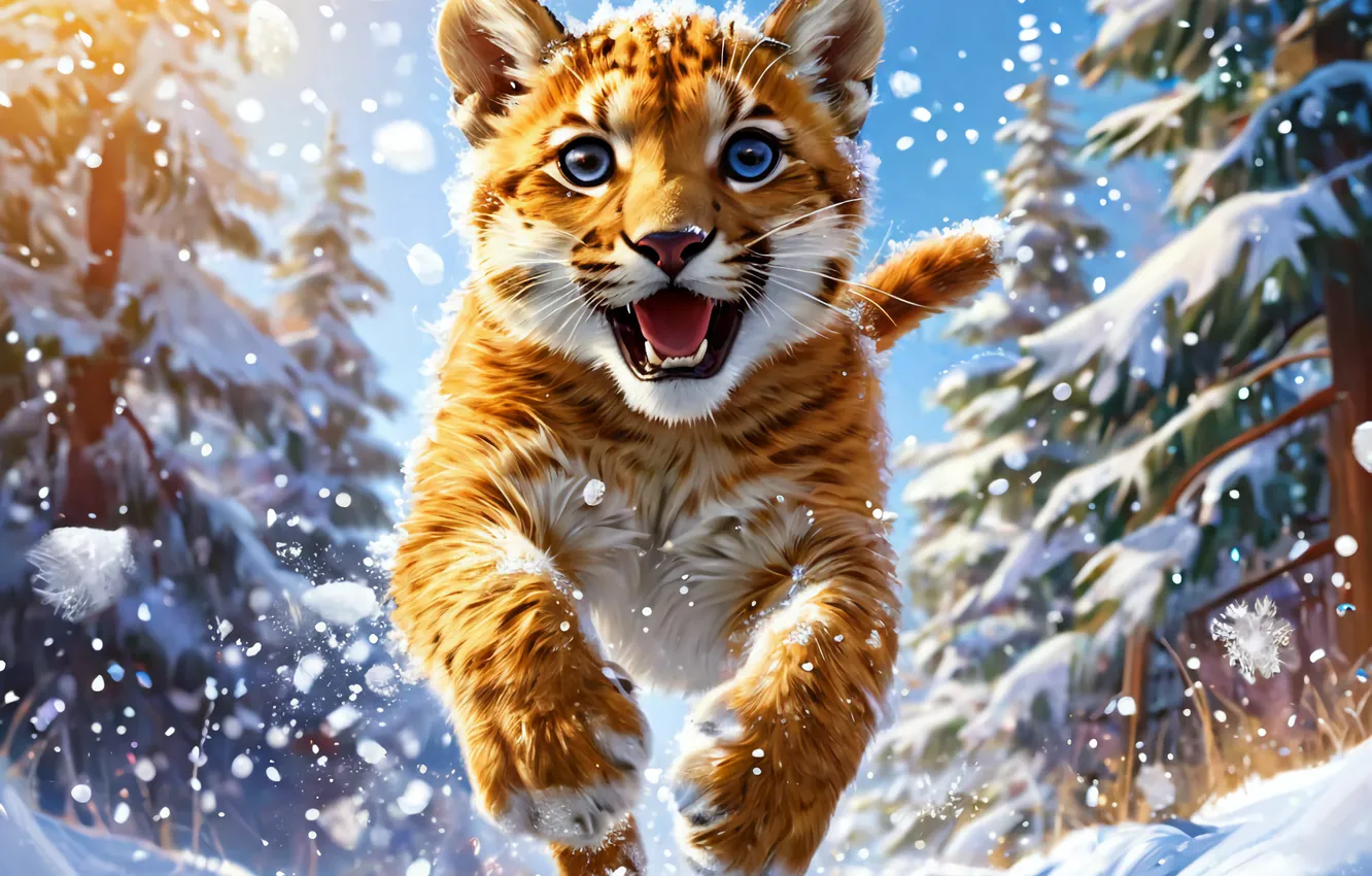 Photo wallpaper animal, Puma, 2025