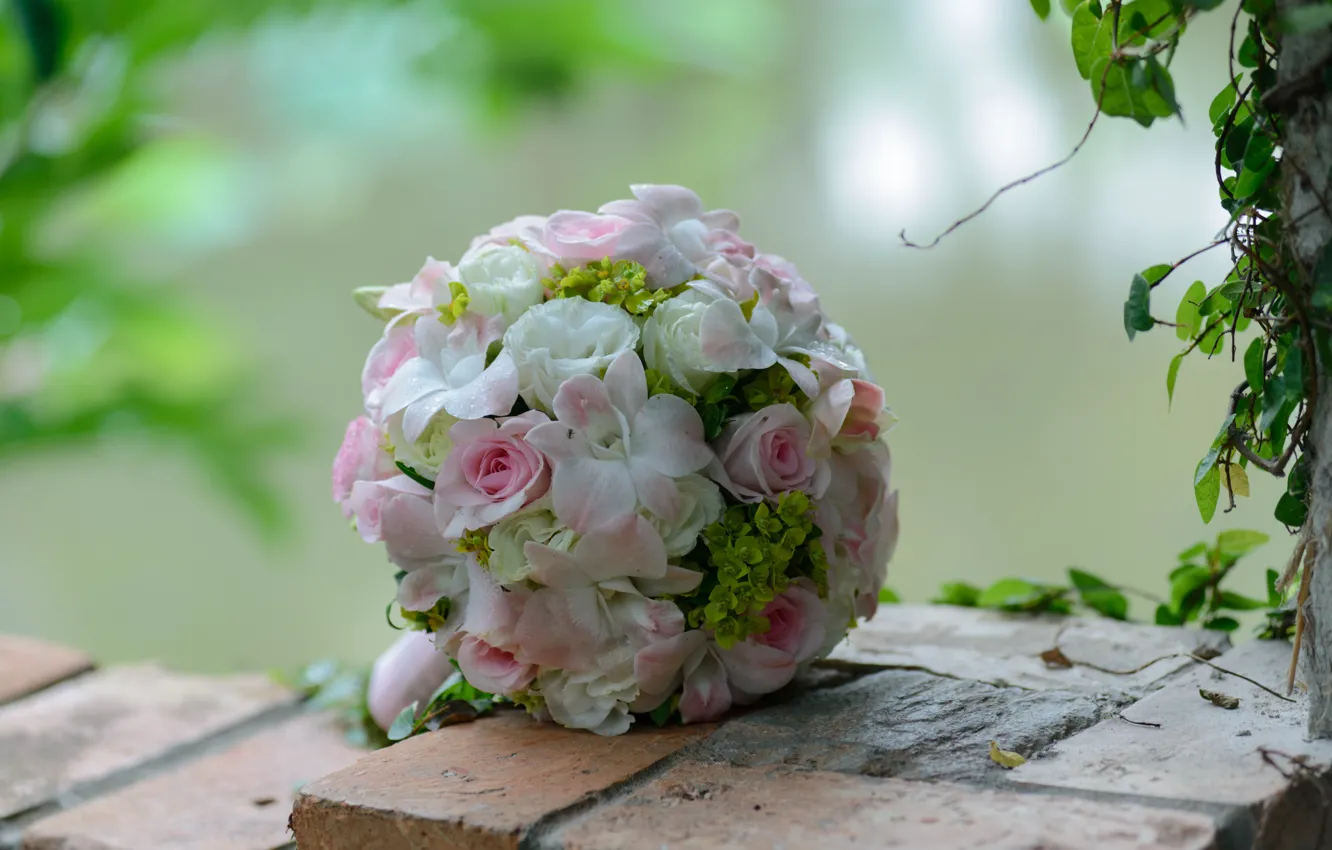 Photo wallpaper Flower, Wedding Flowers, Wedding Day, Flower Bride
