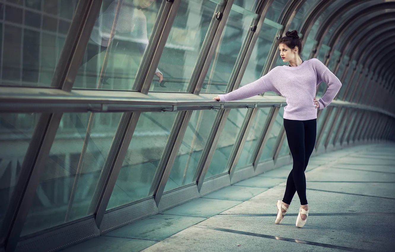 Photo wallpaper girl, dance, Pointe shoes