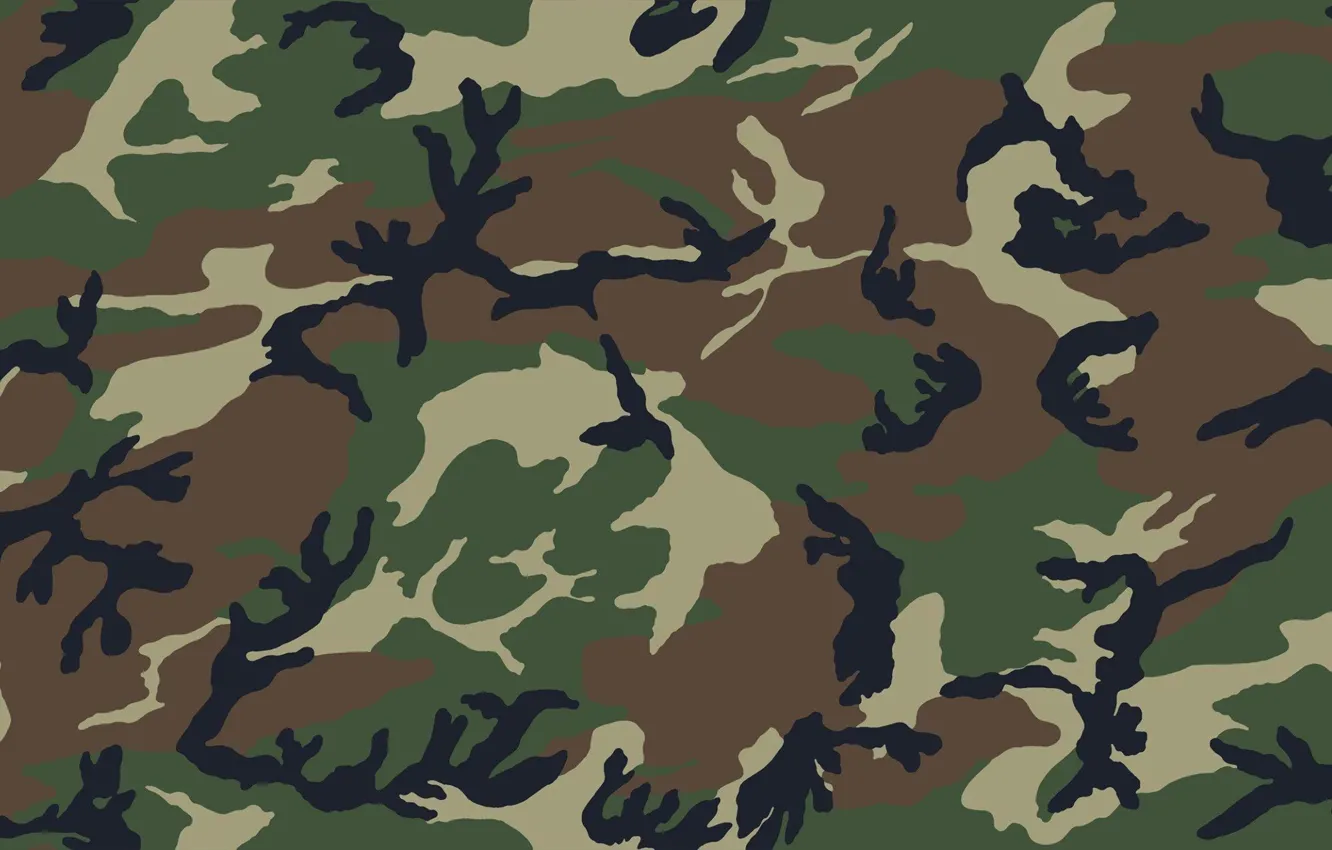 Photo wallpaper military, nature, camouflage