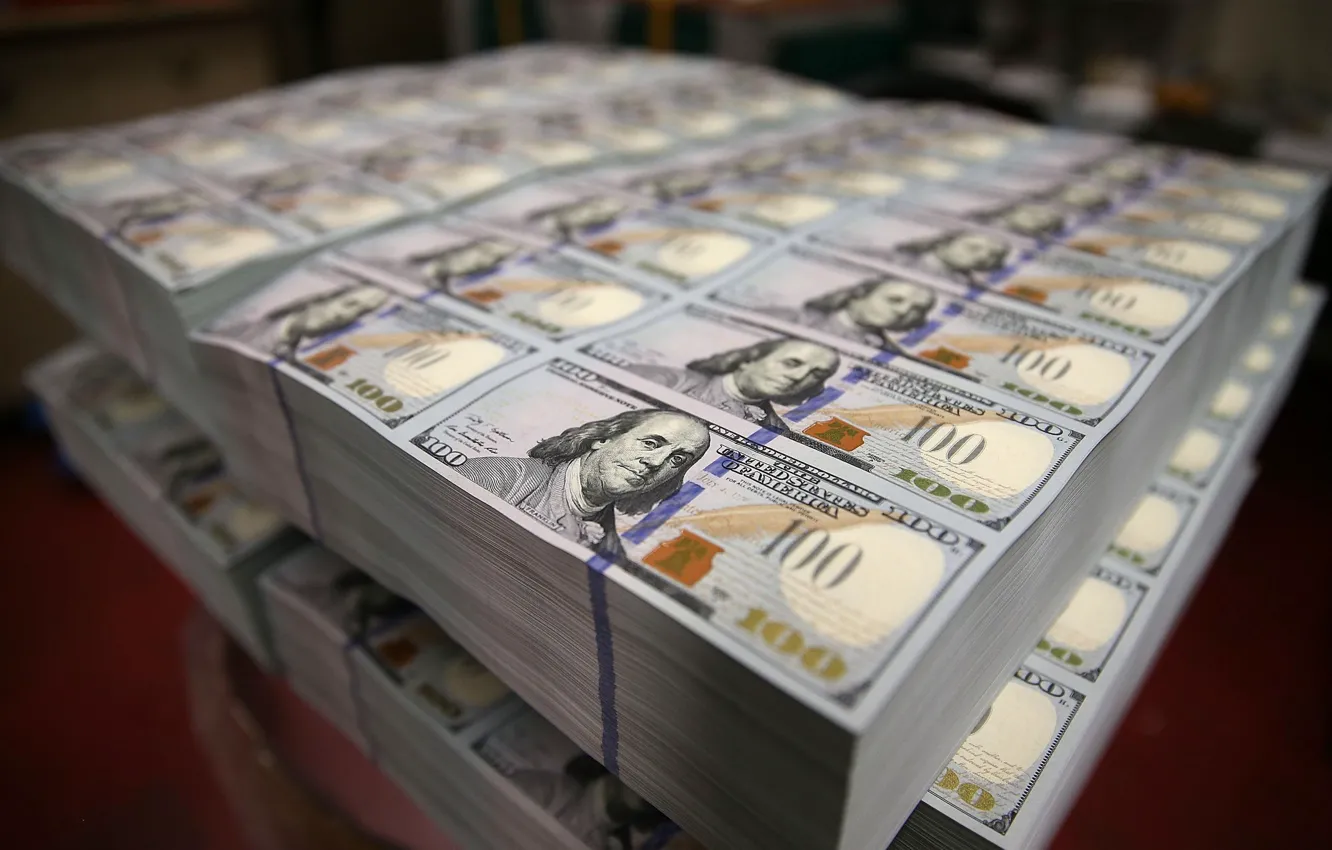 Photo wallpaper money, bills, rubles