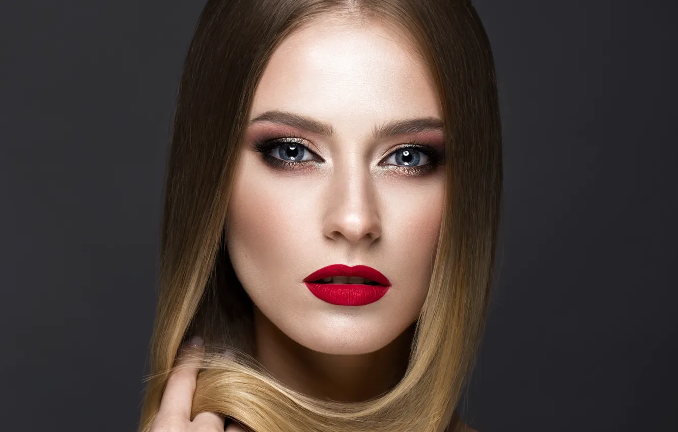 Photo wallpaper eyes, look, girl, blue, makeup, Sergejs Rahunoks, @ Yeko Photo Studio