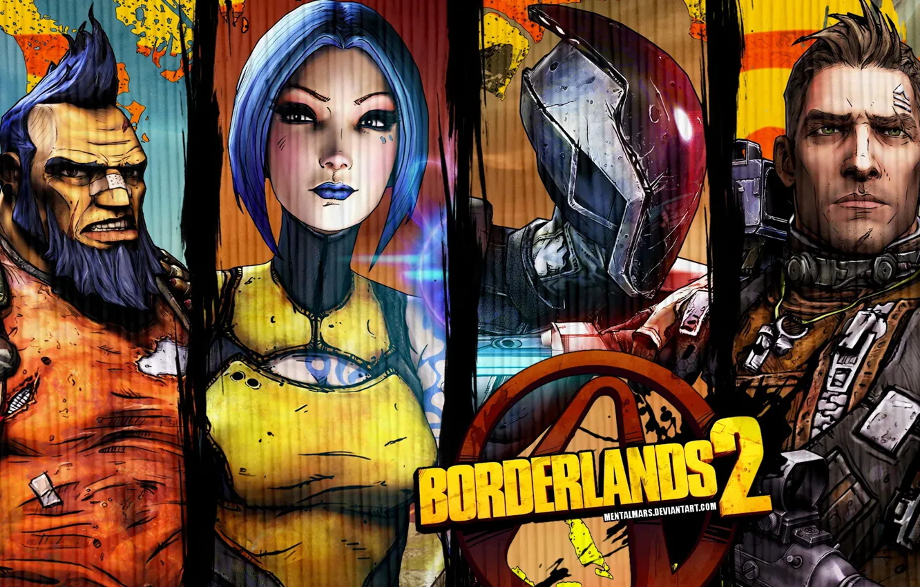 Photo wallpaper Art, Game, Borderland 2, characters.