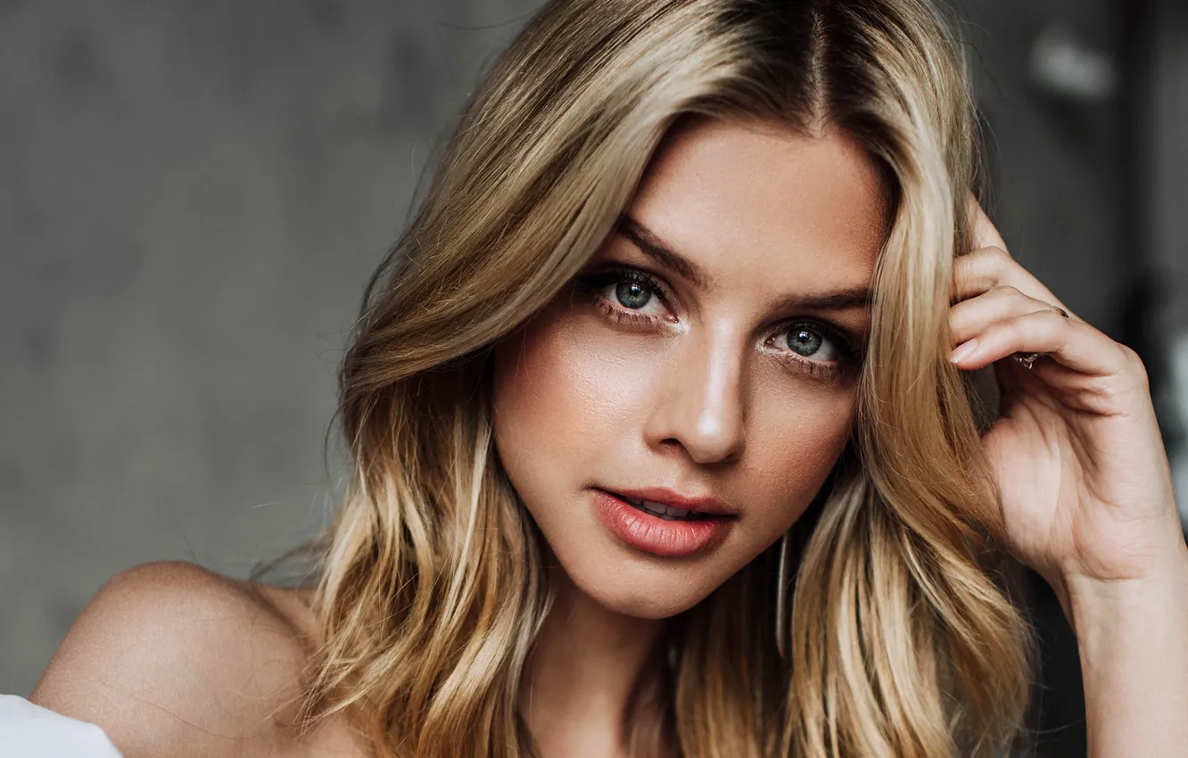 Photo wallpaper look, girl, face, photo, hair, portrait, beautiful, Marina Laswick