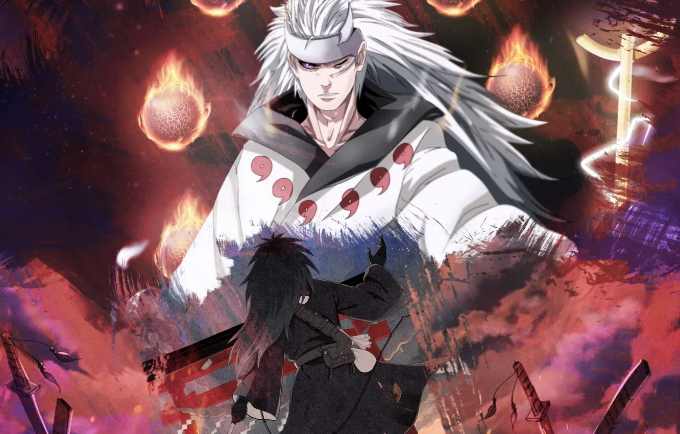 Photo wallpaper Naruto, Naruto, Madara Uchiha