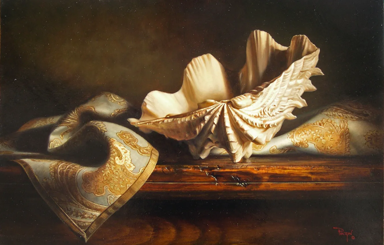 Photo wallpaper table, figure, picture, sink, still life, reproduction, sea, Kyle