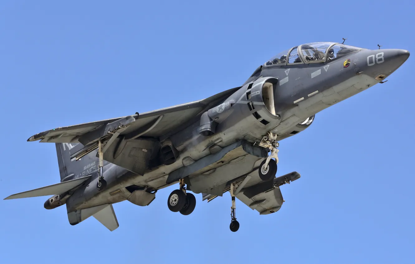Photo wallpaper attack, Harrier II, AV-8B, "Harrier" II