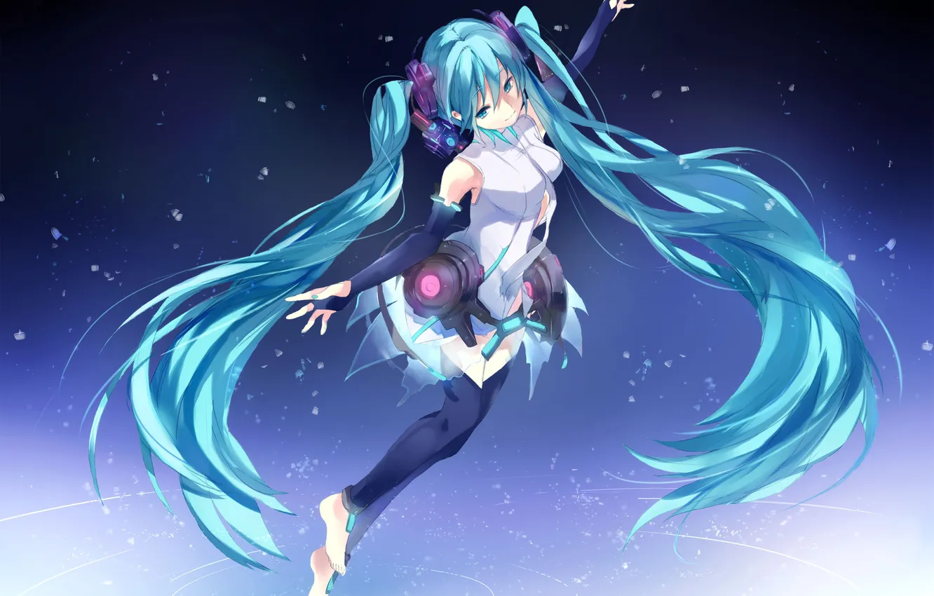 Photo wallpaper girl, art, vocaloid, hatsune miku, Vocaloid, miku append, ume, plumblossom