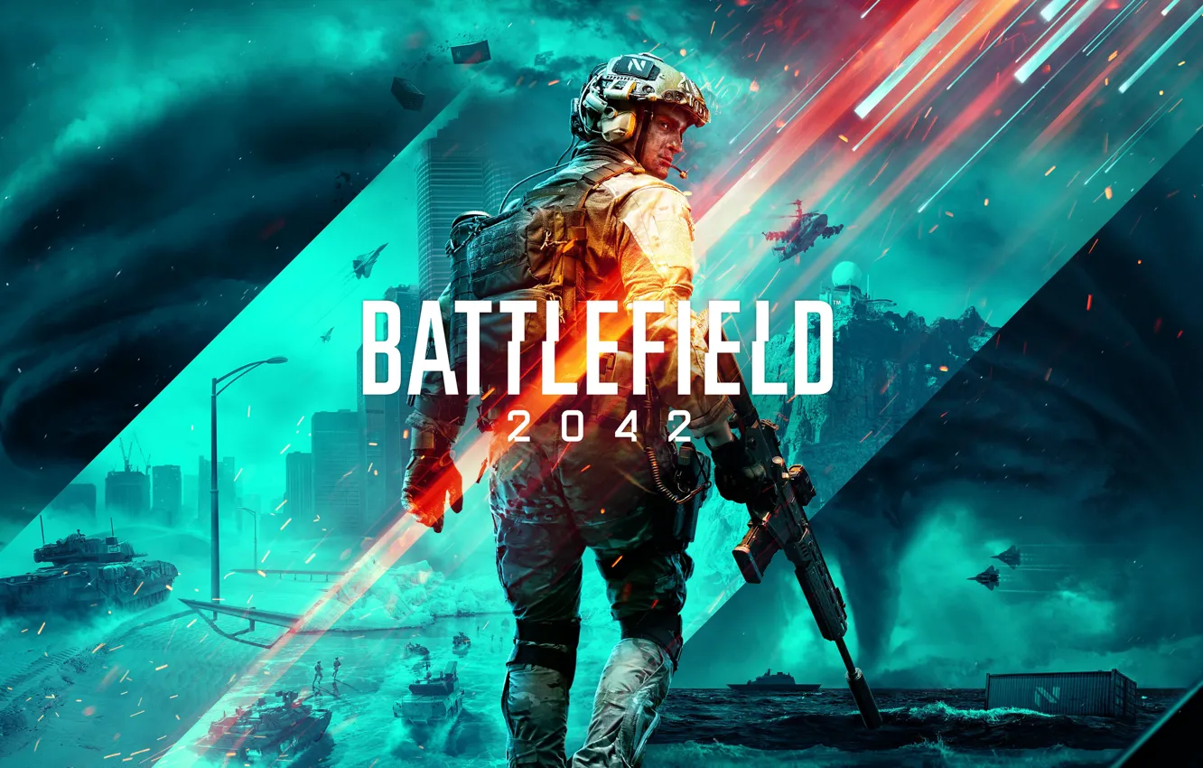 Photo wallpaper battlefield, Electronic Arts, DICE, EA, Battlefield 2042, 2042