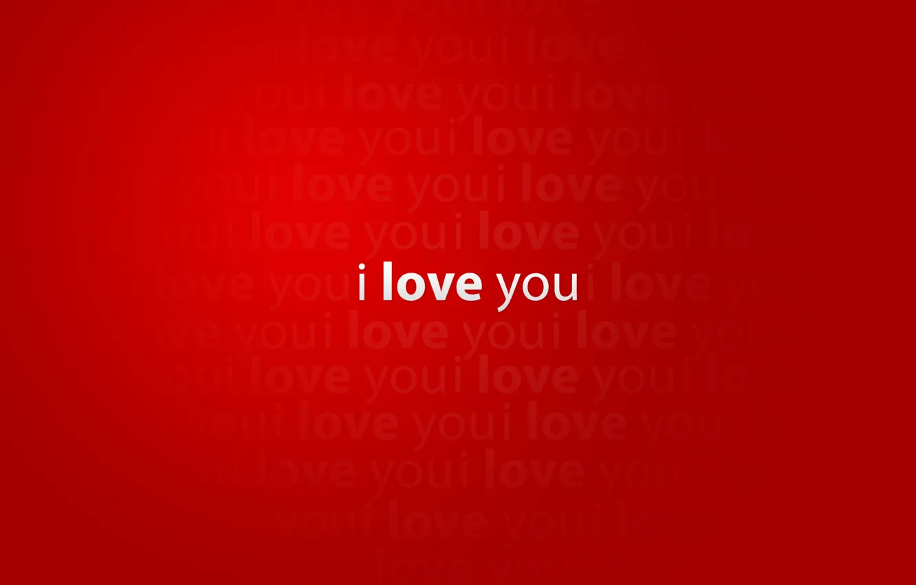 Photo wallpaper love, red, creative, red, words, i love you, mood, words creative pictures