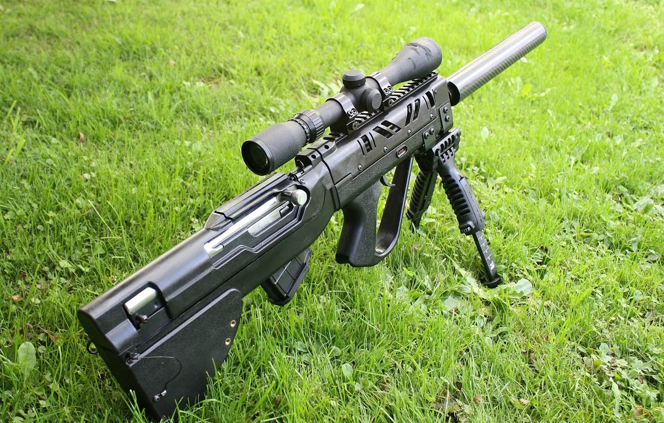 Photo wallpaper grass, SS tikka T3 Ctr, long range rifle