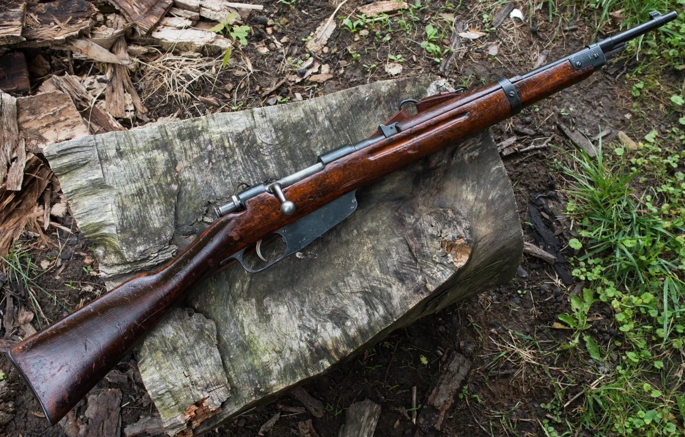 Photo wallpaper rifle, 1940, M38 Carcano