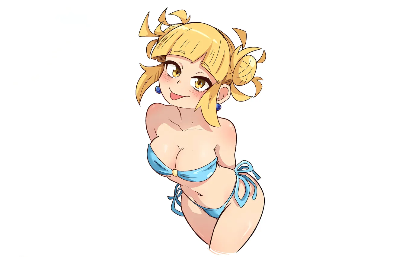 Photo wallpaper girl, sexy, cleavage, legs, boobs, sexy girl, anime, beautiful