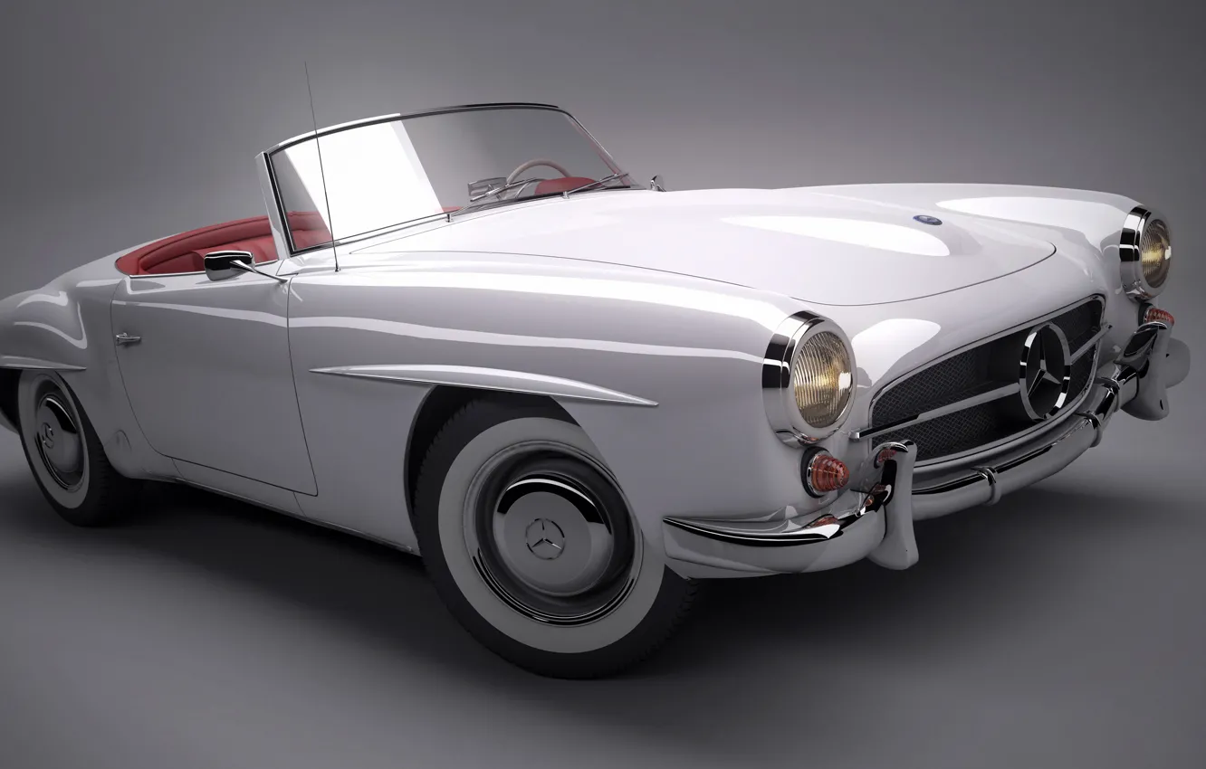 Photo wallpaper background, convertible, Car, Mercedes 190SL