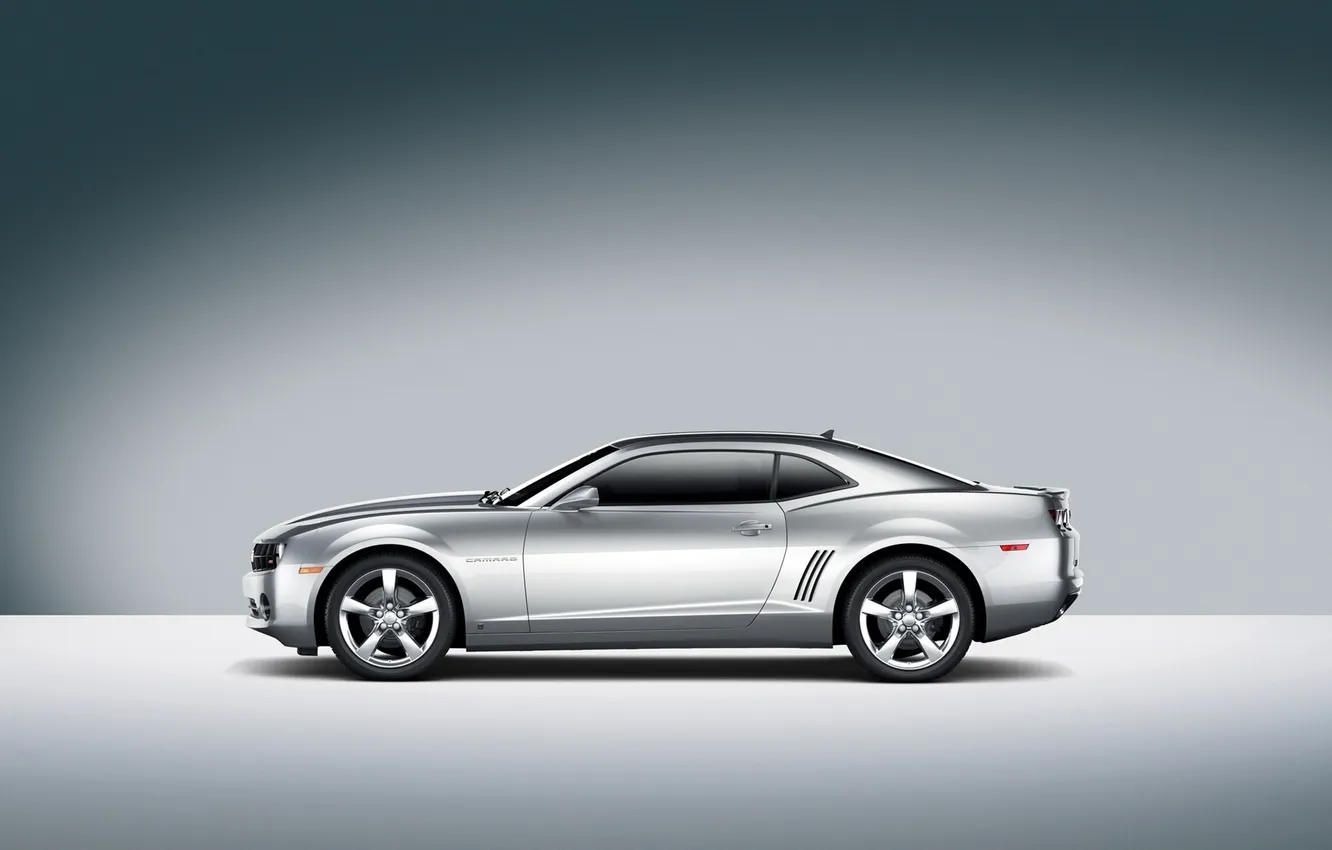 Photo wallpaper Chevrolet, Camaro, Grey car