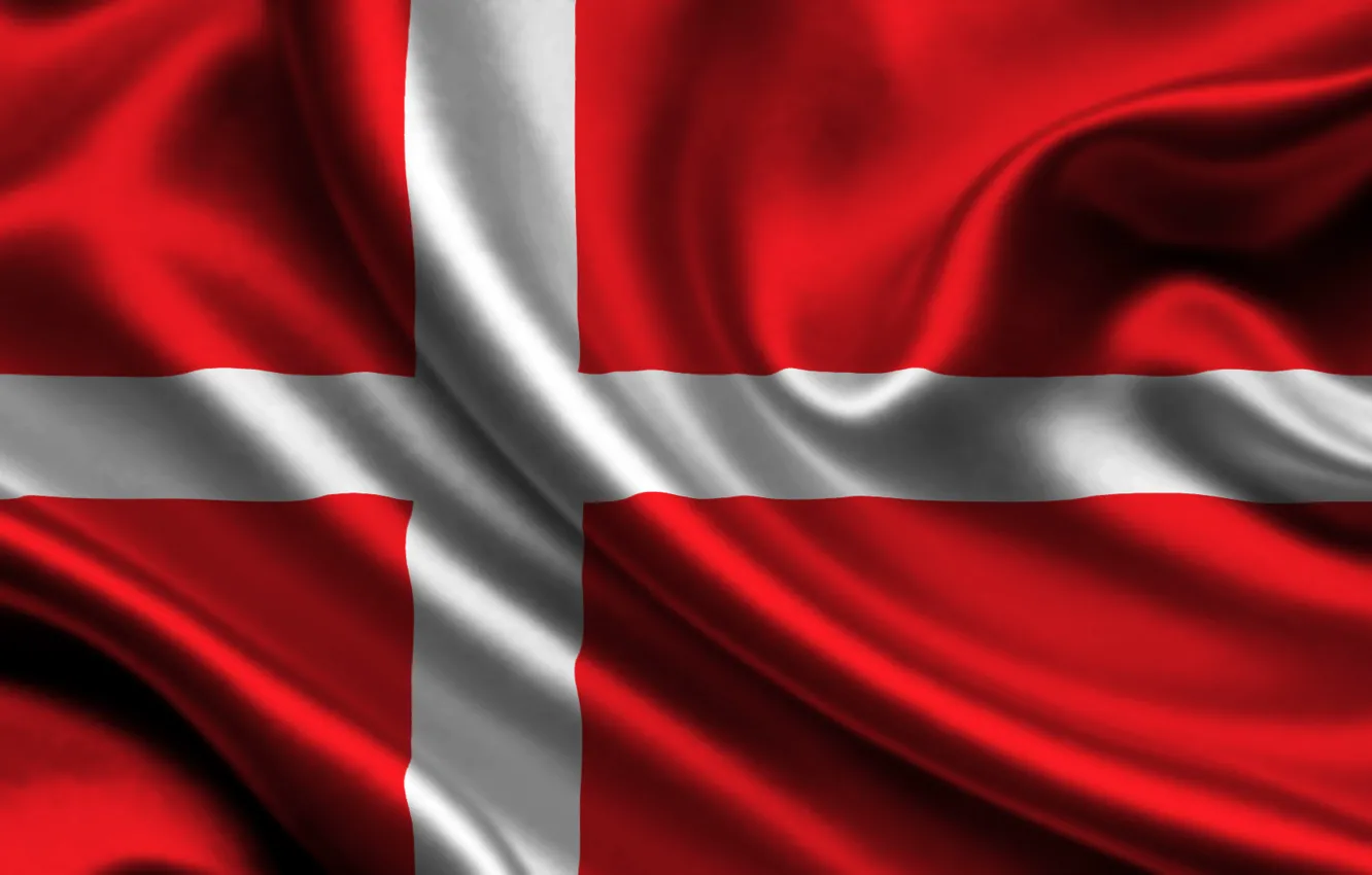 Photo wallpaper Denmark, flag, Denmark