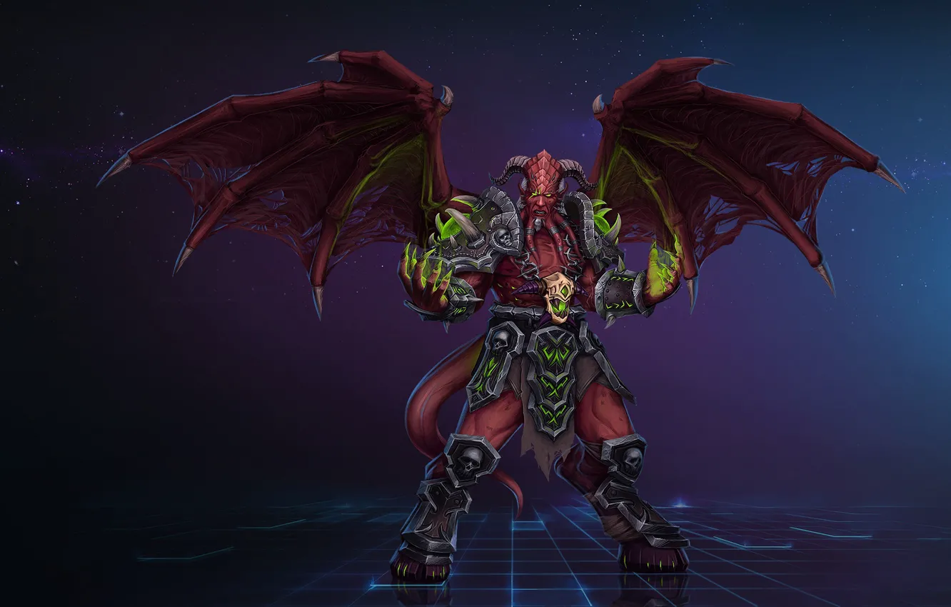 Photo wallpaper art, demon, fantasy, Blizzard, warcraft, wow, Characters, Game Art