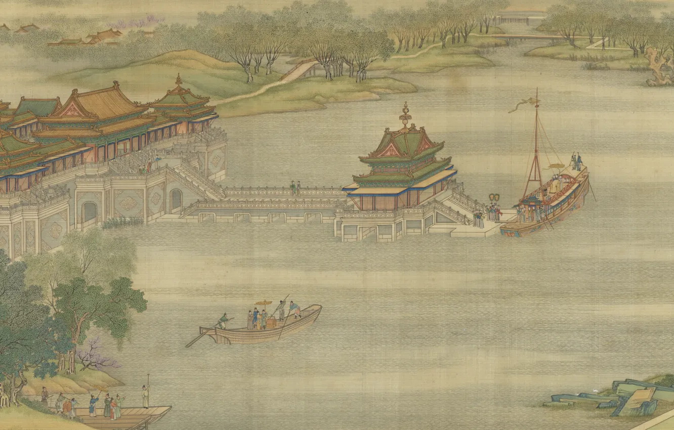 Photo wallpaper Chinese paintings, painting, art