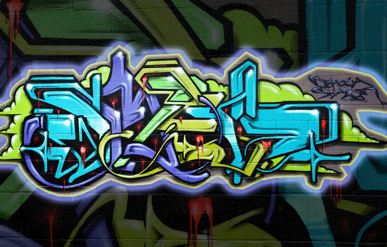 Photo wallpaper graffiti, art, paint