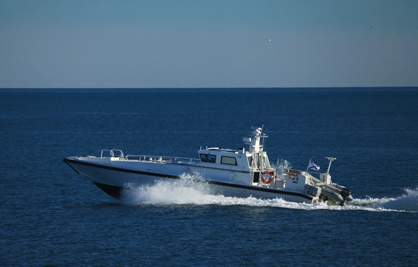 Photo wallpaper boat, special, The black sea