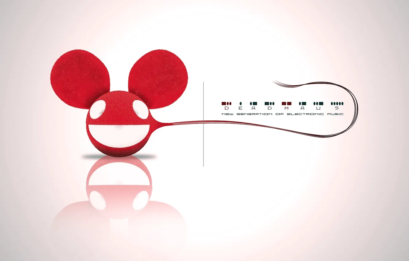 Photo wallpaper Music, White, Eyes, Background, Tail, Deadmau5, Deadmaus