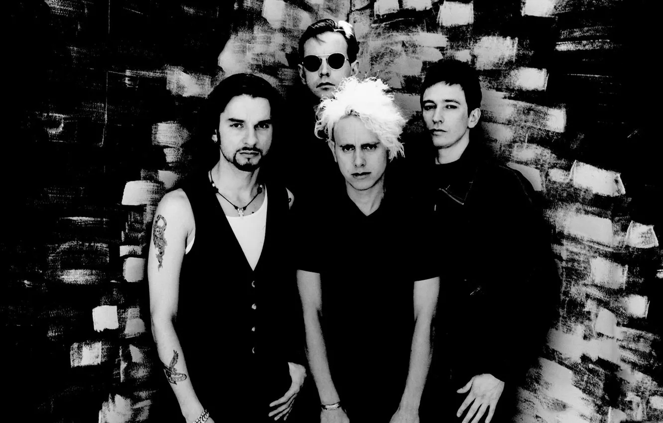 Photo wallpaper Depeche Mode, Martin Gore, Dave Gahan, Andy Fletcher, SOFAD, Alan Wilder, Songs Of Faith And …