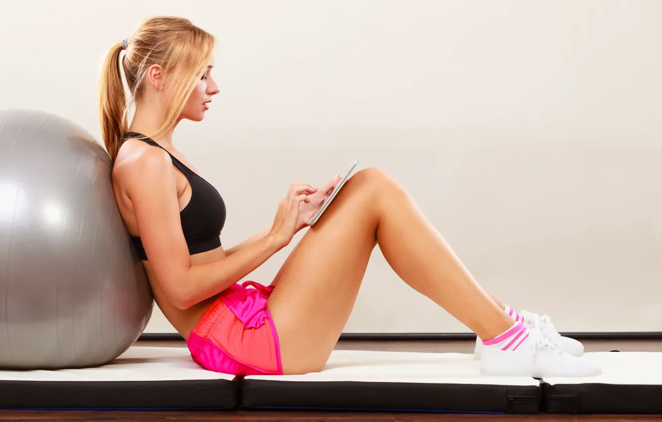 Photo wallpaper workout, fitness, exercises, pilates, activewear