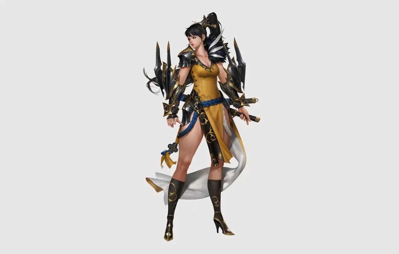 Photo wallpaper style, background, fiction, figure, minimalism, art, girl, fantasy