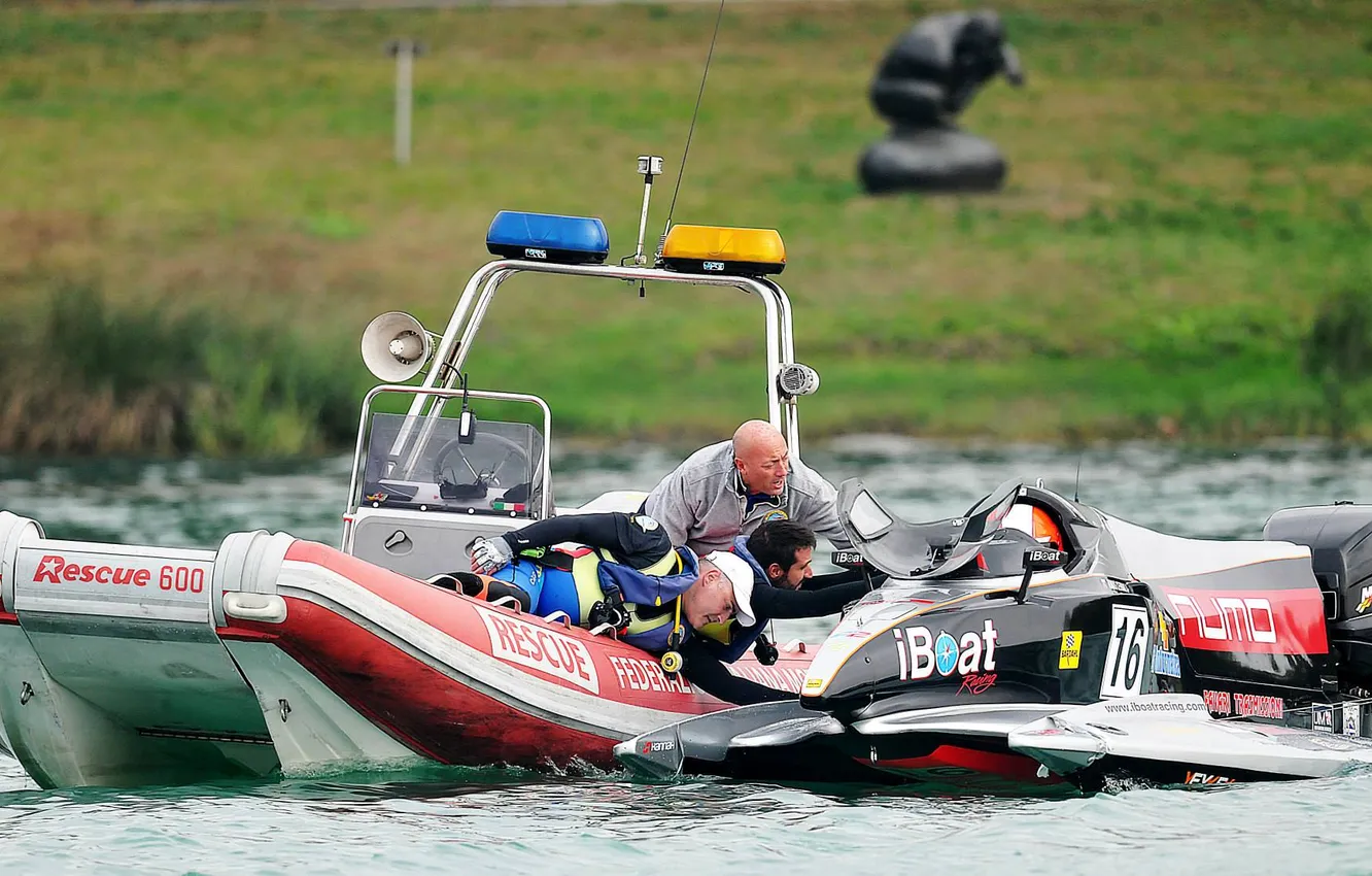 Photo wallpaper race, boat, speed