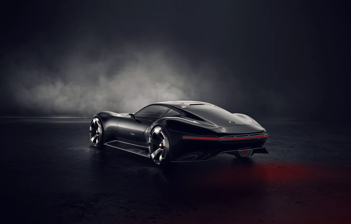 Photo wallpaper DESIGN, BLACK, Mercedes-Benz AMG Vision Gran Turismo, CONCEPT CAR