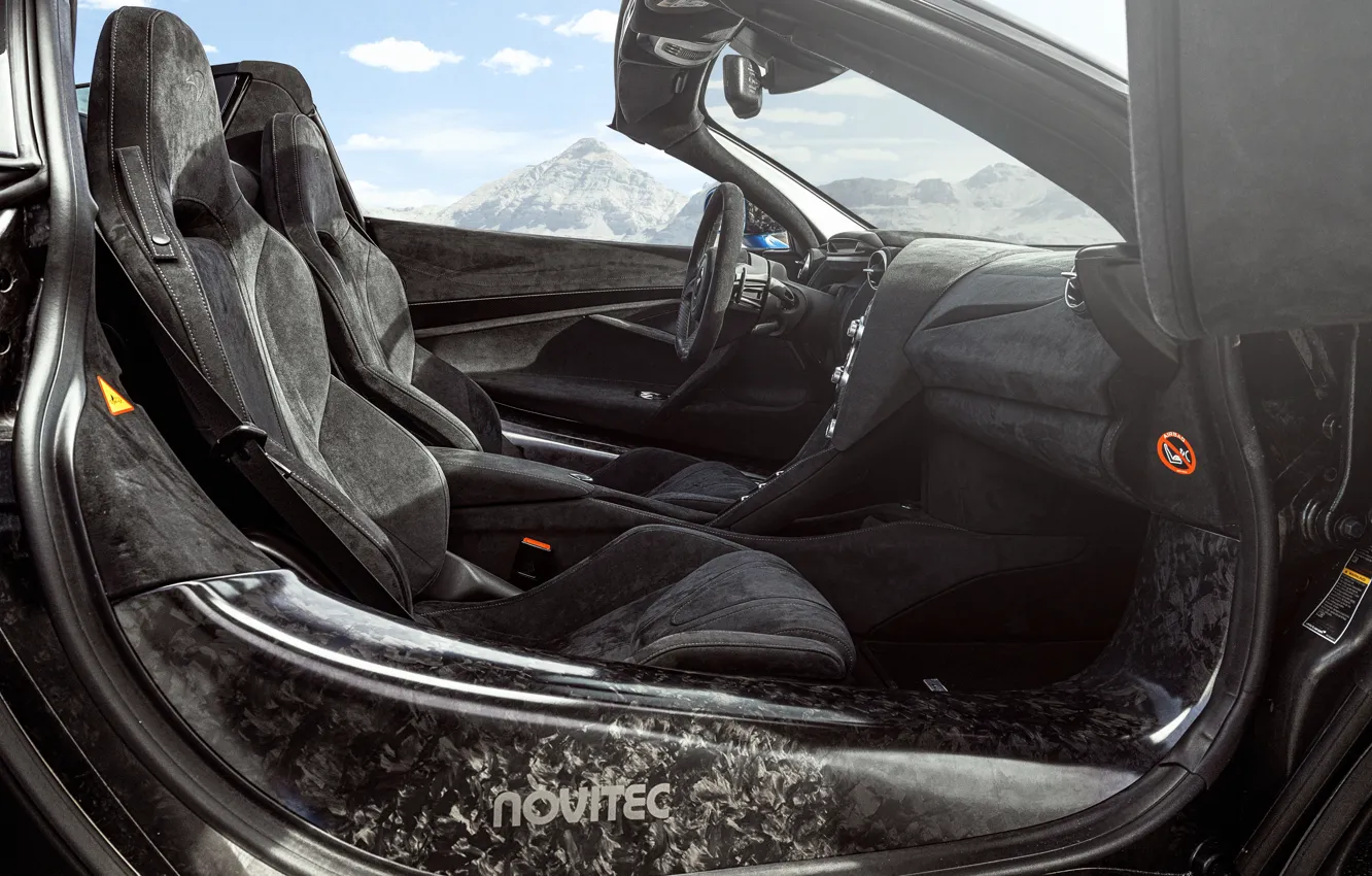 Photo wallpaper McLaren, 720S, Car Interior, Novitec McLaren 720S Spider N-Largo