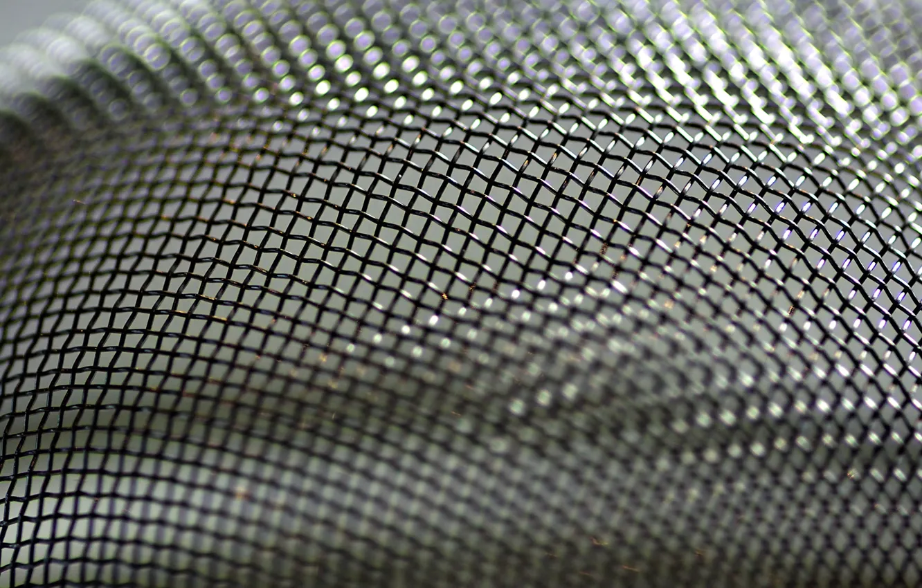 Photo wallpaper metal, background, mesh, blur
