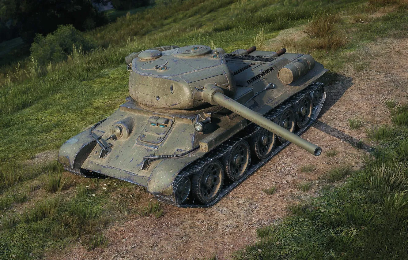 Photo wallpaper USSR, medium tank, Experienced tank, T-34M-54