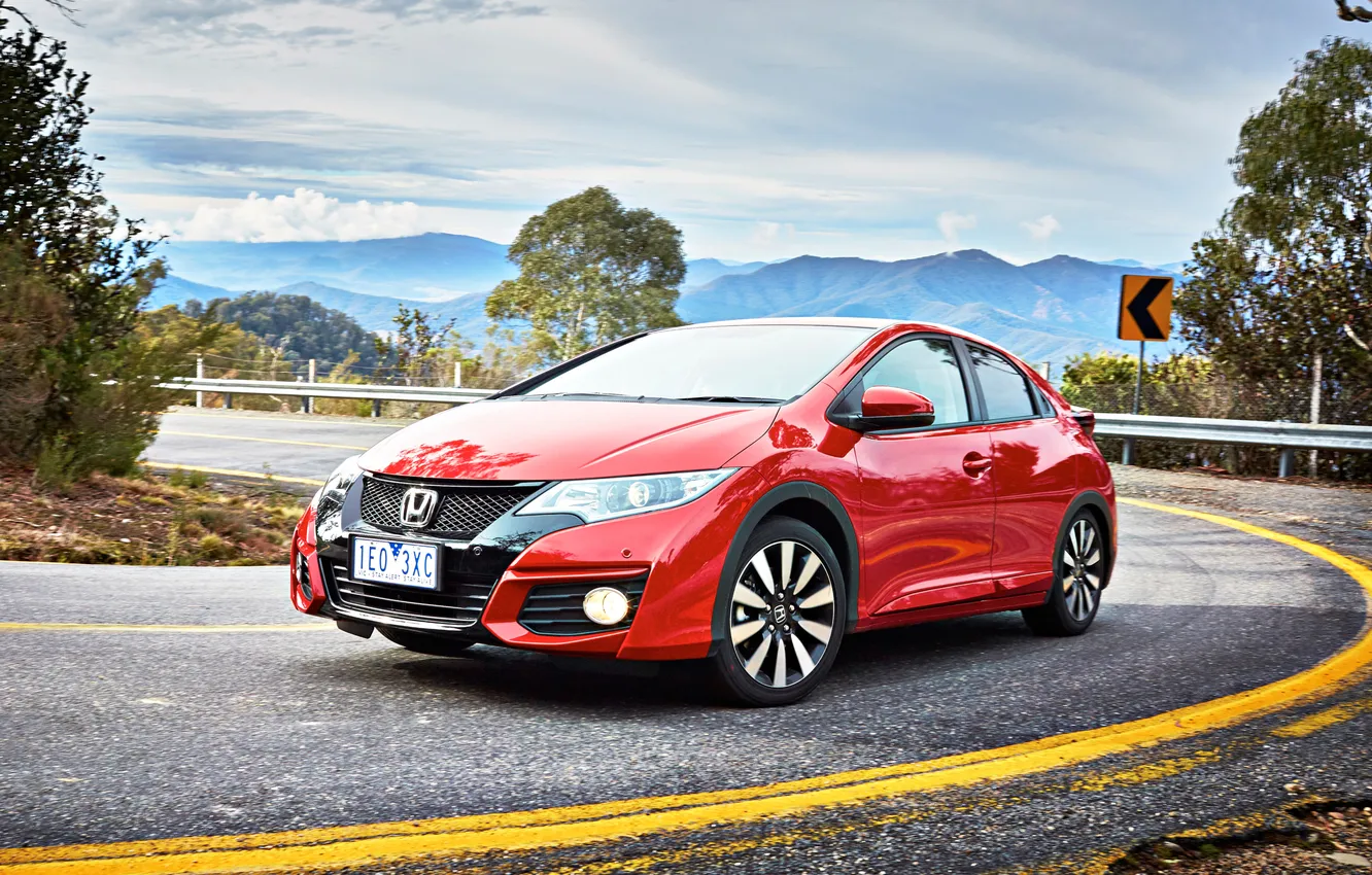 Photo wallpaper Honda, Honda, Civic, civici, Hatchback, AU-spec, 2015