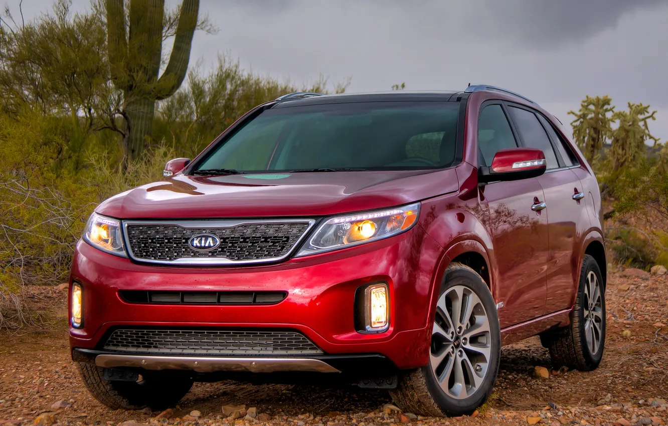 Photo wallpaper machine, the front, Kia, Kia, crossover, Sorento