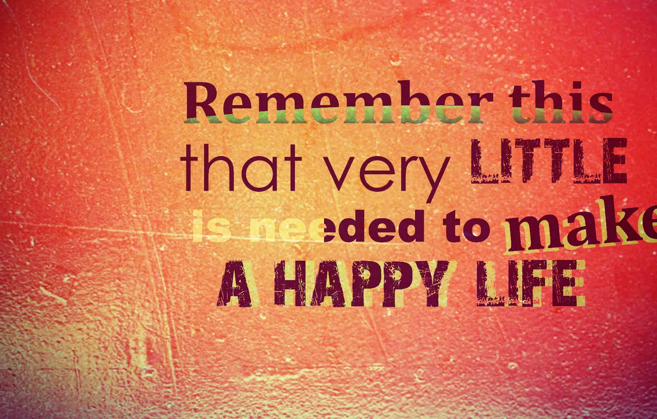Photo wallpaper life, effect, words, quote
