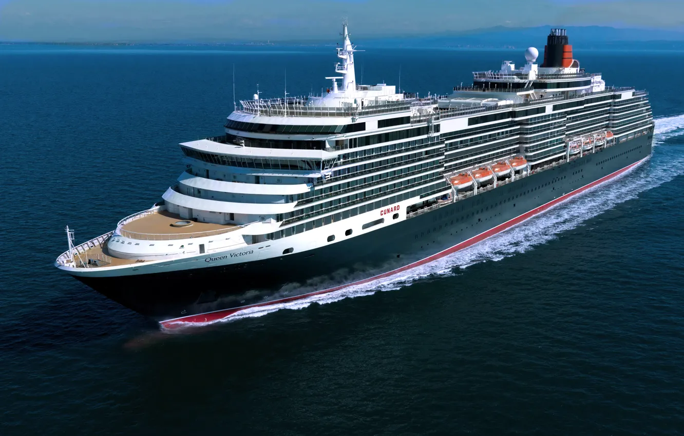 Photo wallpaper Sea, Liner, cruise ship, On The Go, Queen Victoria